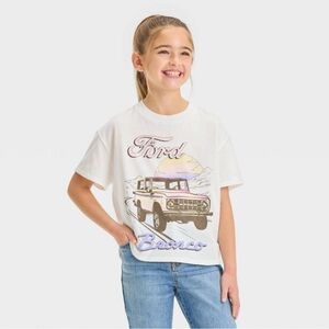 Girls Bronco White Graphic T-Shirt  Size Xl